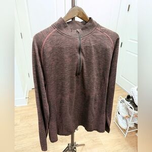 Lululemon Metal Vent Tech Half Zip Men’s Burgundy Performance Pullover
